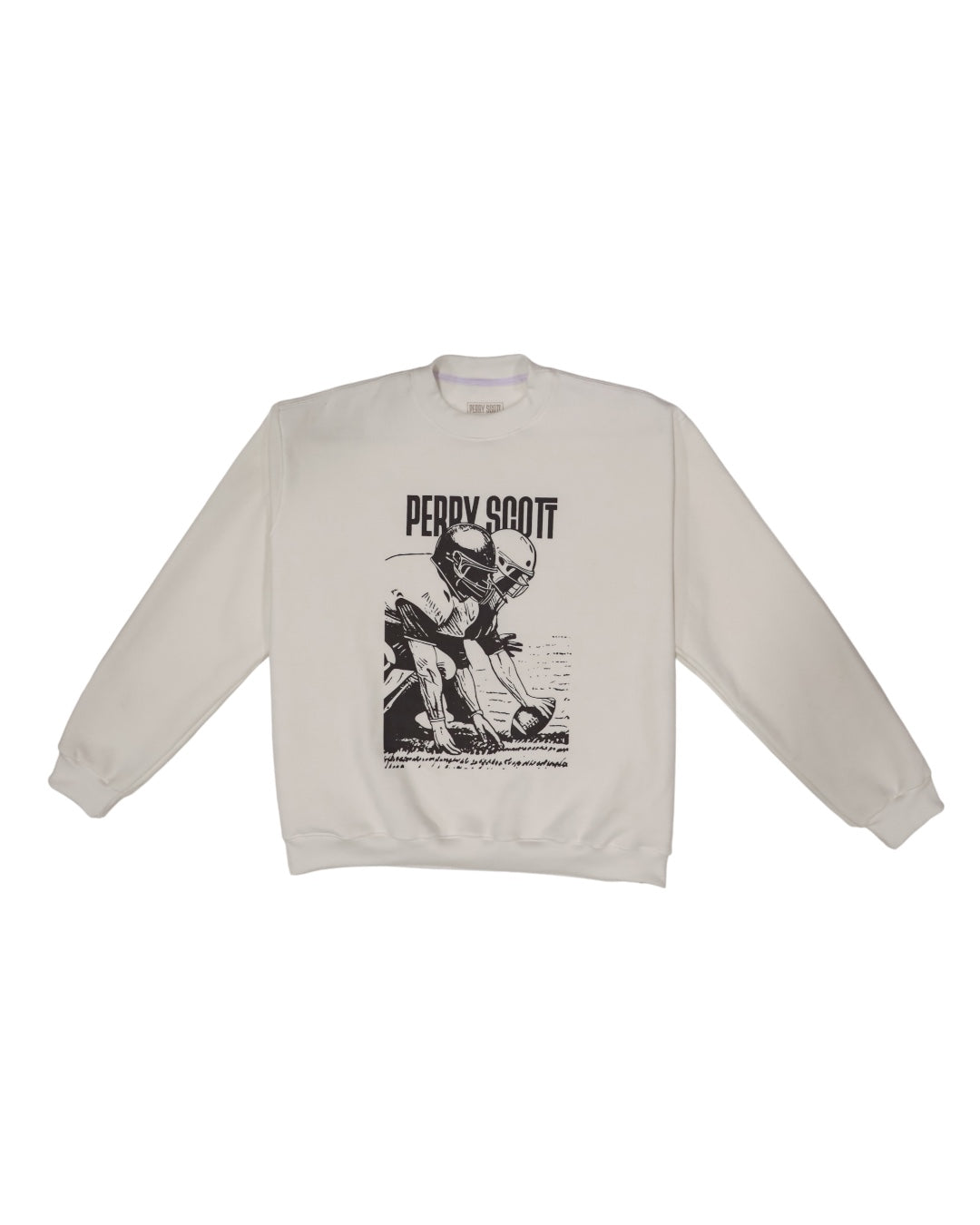 Off White Football Crewneck Sweater