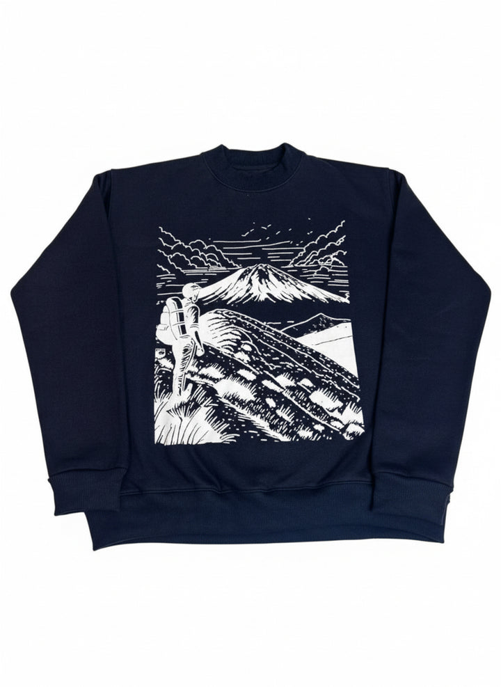 Perry Scott Mountain Drive Graphic Crewneck Sweatshirt